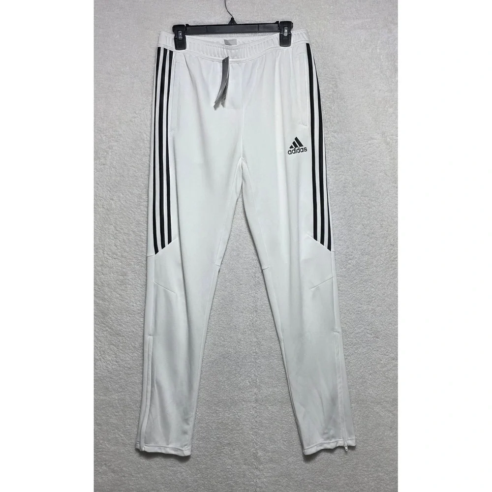 Adidas Climacool Youth XL Training Pants White Black Stripes NWT